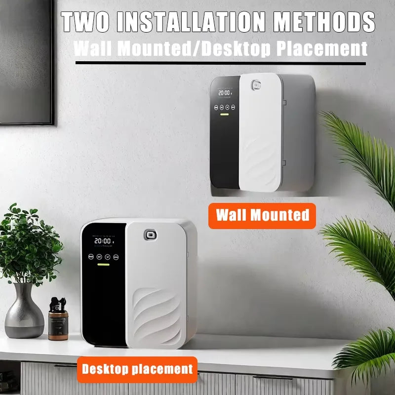 1000m³ Scent Diffuser Machine Wall Mounted Fragrance Diffuser Bluetooth Essential Oils Diffuser Electric Smell for Home Hotel
