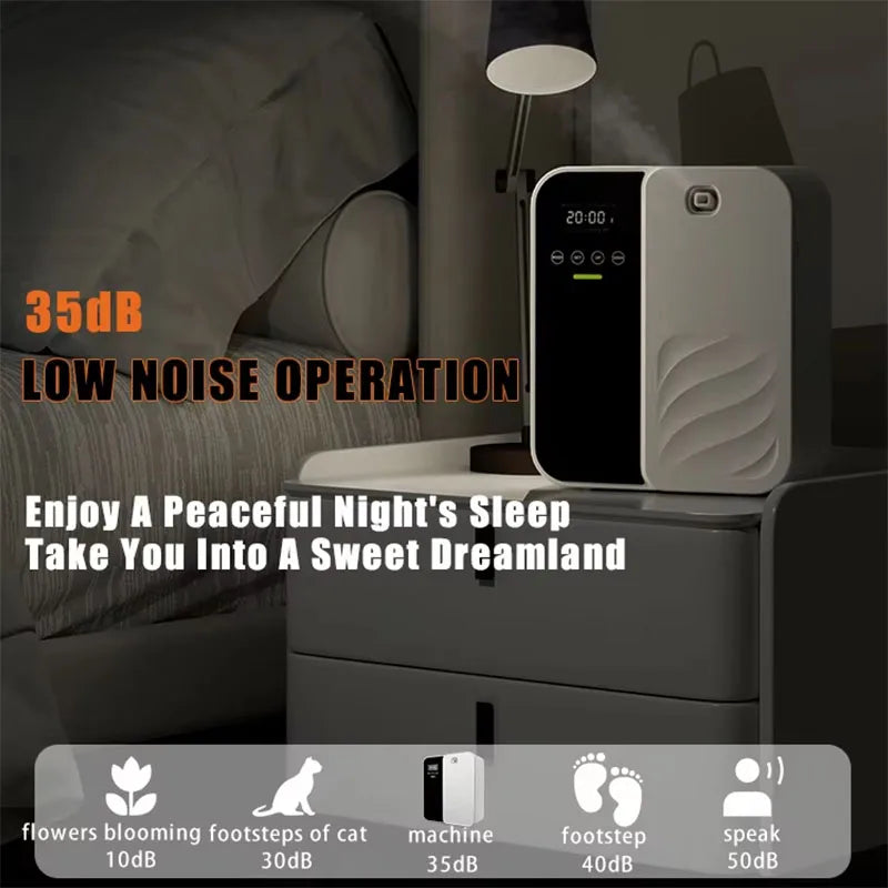 1000m³ Scent Diffuser Machine Wall Mounted Fragrance Diffuser Bluetooth Essential Oils Diffuser Electric Smell for Home Hotel