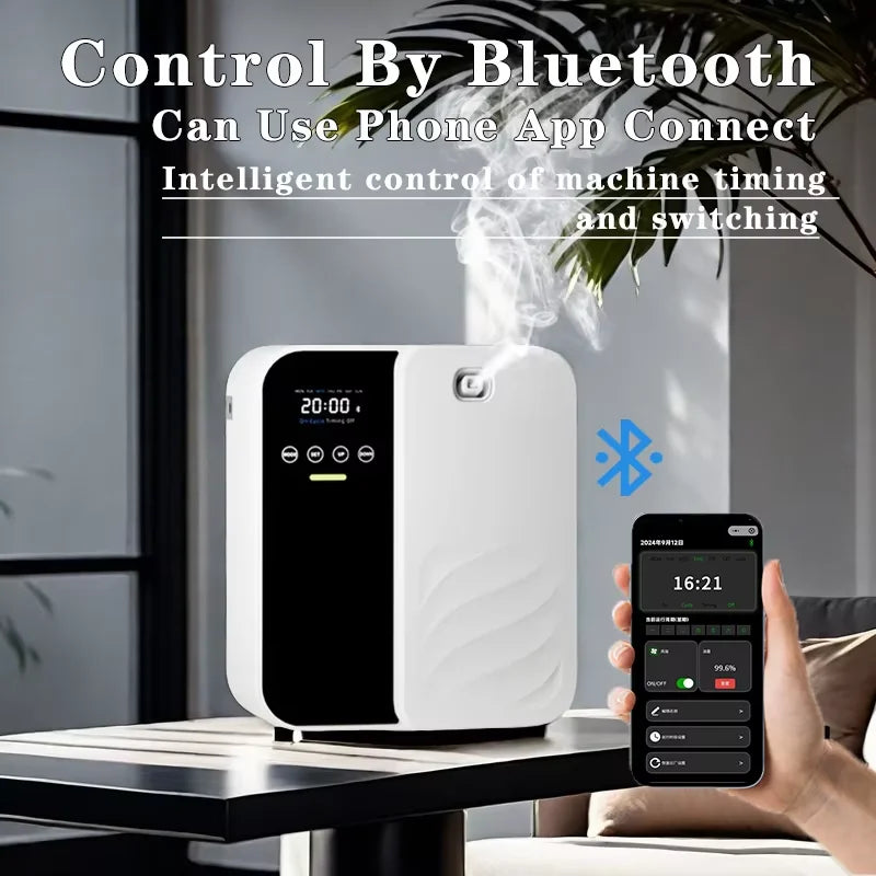1000m³ Scent Diffuser Machine Wall Mounted Fragrance Diffuser Bluetooth Essential Oils Diffuser Electric Smell for Home Hotel