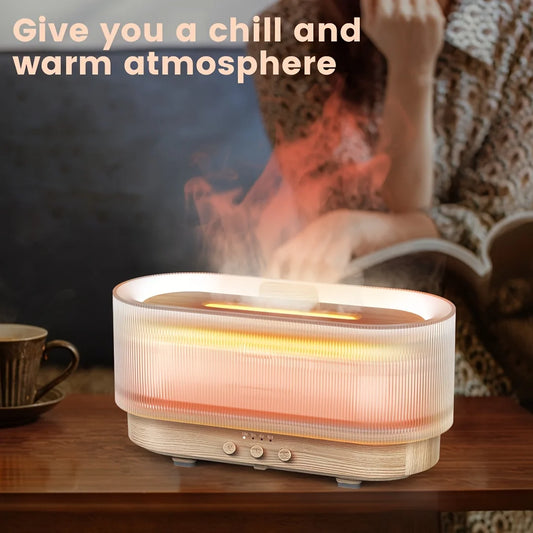 SEJOY Air Humidifier Small Size Ultrasonic Cool Mist Maker Fogger Aroma Diffuser Led Essential Oil Flame Lamp Home Appliance