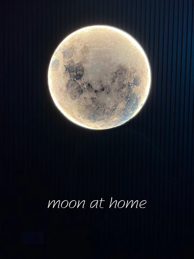 Moon wall lamp living room background wall ceiling lamp art bedroom ceiling lamp imitating the moon surface decorative lamp
